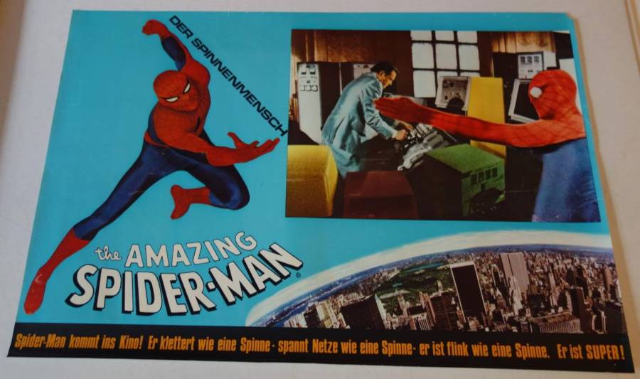 Spiderman der Spinnenmensch originales deutsches Fotobust-Set